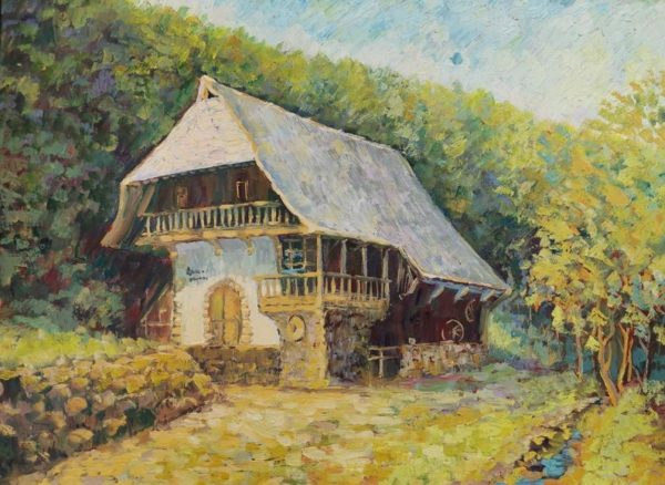 Bild "Haus". Öl auf Leinwand. 60x80 cm.